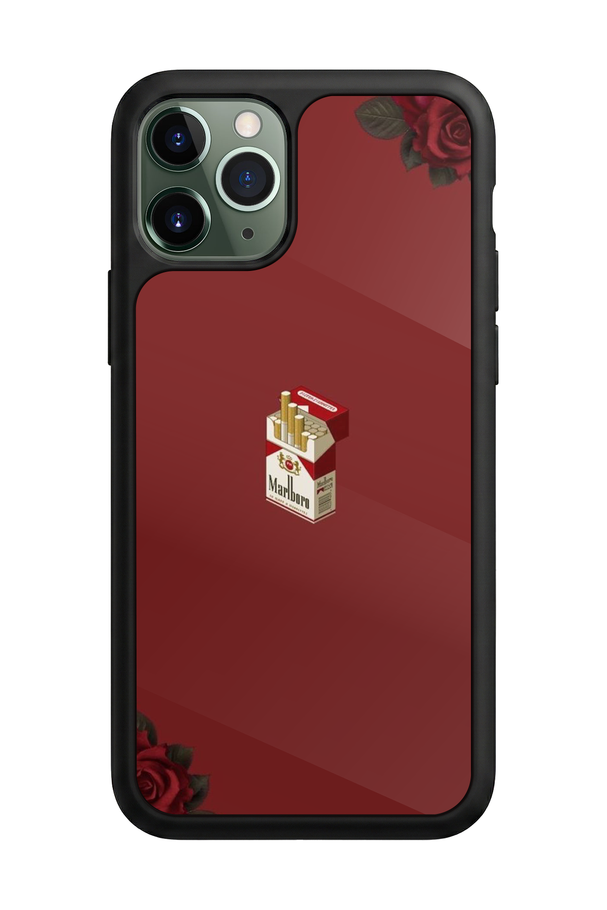 iPhone 11 Pro Max Uyumlu Kirmizi Tasarımlı Glossy Premium Kılıf