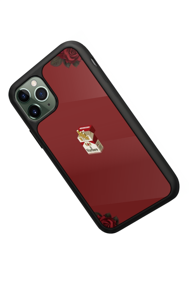 iPhone 11 Pro Max Uyumlu Kirmizi Tasarımlı Glossy Premium Kılıf