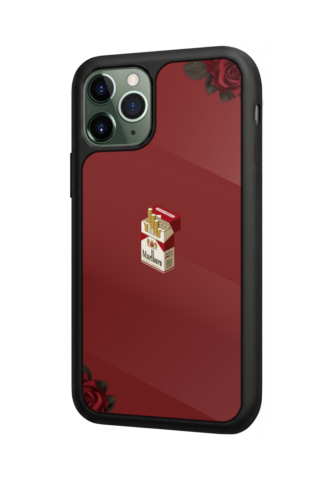 iPhone 11 Pro Max Uyumlu Kirmizi Tasarımlı Glossy Premium Kılıf