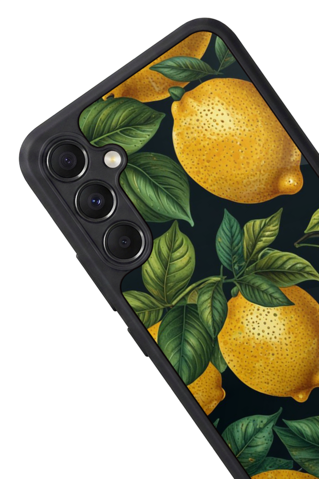 Samsung Galaxy A34 Uyumlu Limon Tasarımlı Glossy Premium Kılıf