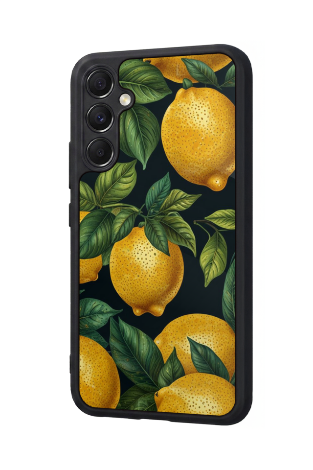 Samsung Galaxy A34 Uyumlu Limon Tasarımlı Glossy Premium Kılıf