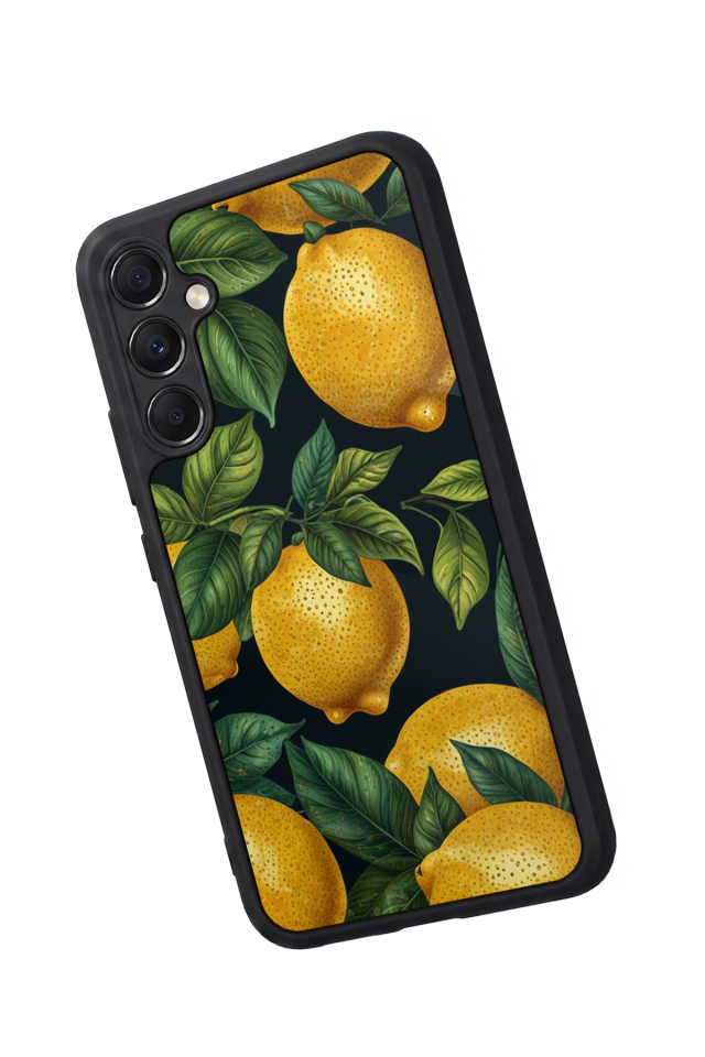 Samsung Galaxy A34 Uyumlu Limon Tasarımlı Glossy Premium Kılıf