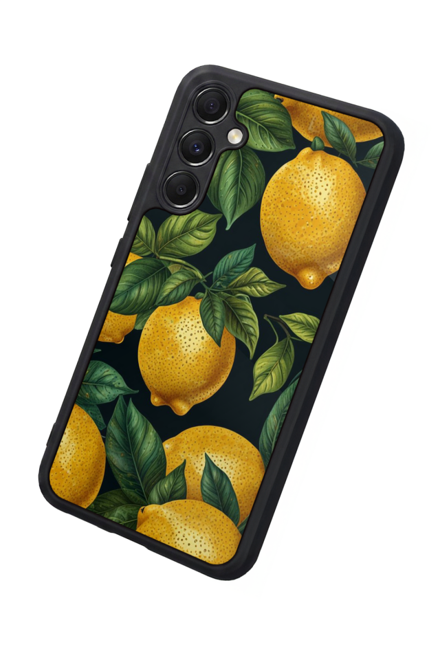 Samsung Galaxy A34 Uyumlu Limon Tasarımlı Glossy Premium Kılıf