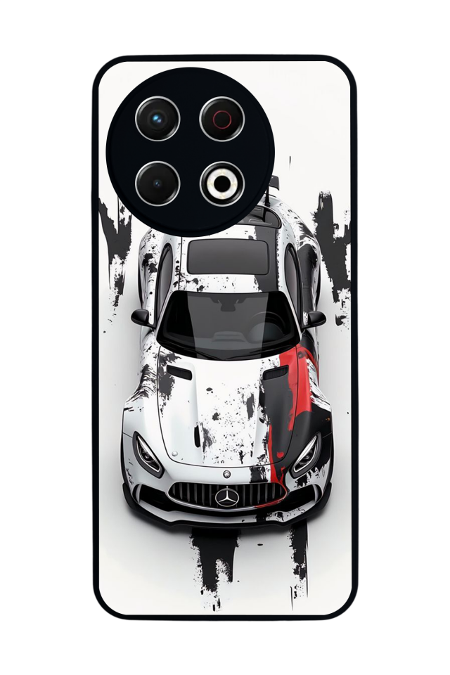 Tecno Spark 30 Pro Uyumlu Mercedes Tasarımlı Glossy Premium Kılıf