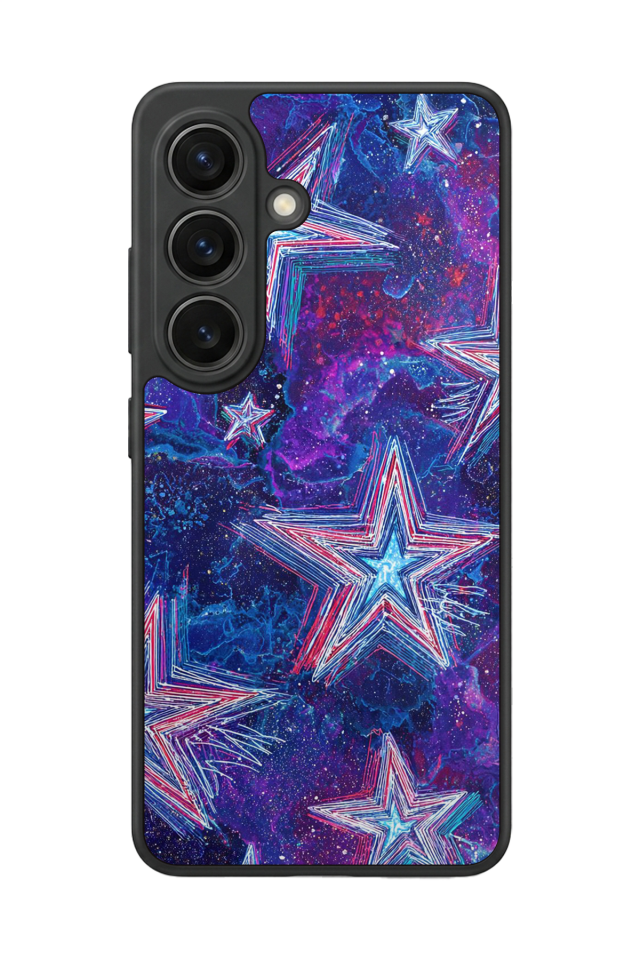 Samsung Galaxy S26 Uyumlu Retro Yildizlar Tasarımlı Glossy Premium Kılıf