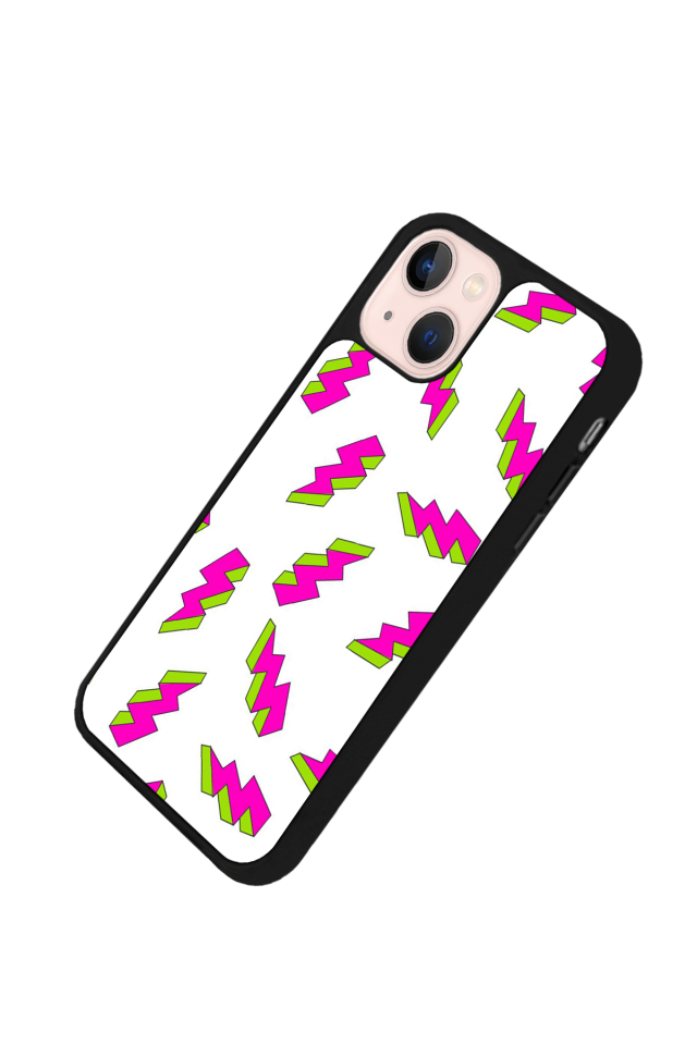 iPhone 14 Plus Uyumlu Simsek Tasarımlı Glossy Premium Kılıf