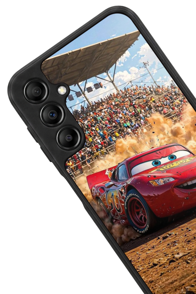 Samsung Galaxy A14 Uyumlu Şimsek McQueen Tasarımlı Glossy Premium Kılıf