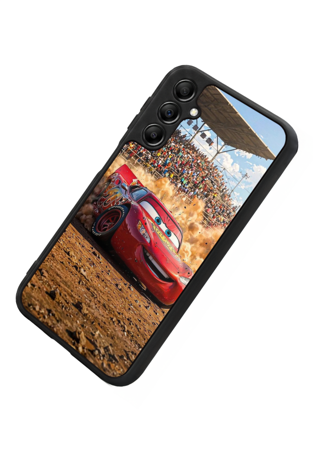 Samsung Galaxy A14 Uyumlu Şimsek McQueen Tasarımlı Glossy Premium Kılıf