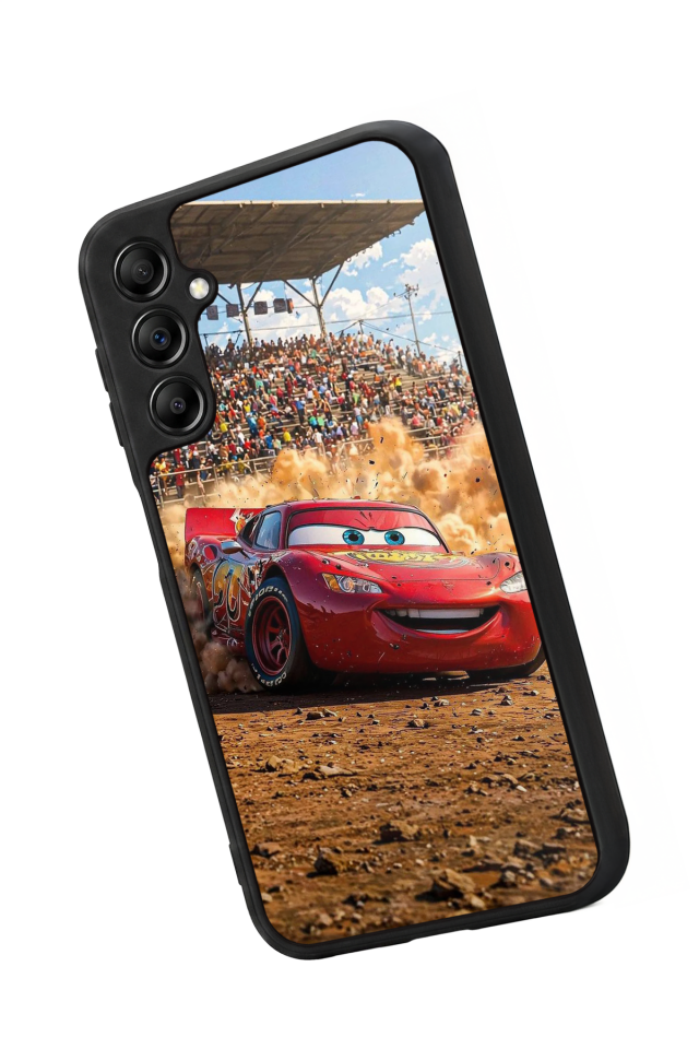Samsung Galaxy A14 Uyumlu Şimsek McQueen Tasarımlı Glossy Premium Kılıf