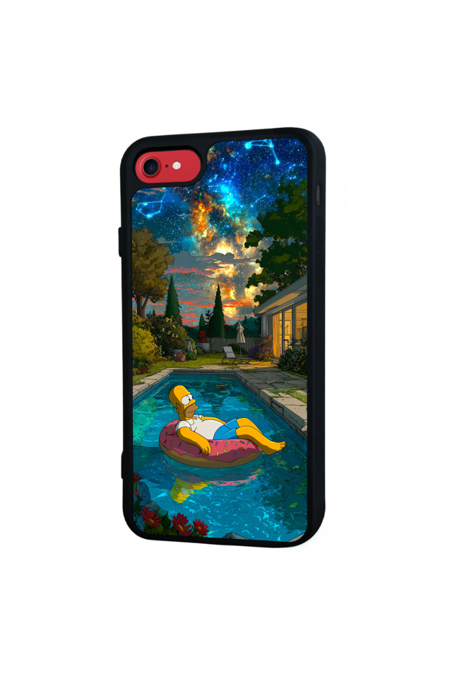 iPhone 8 Uyumlu The Simpsons Tasarımlı Glossy Premium Kılıf