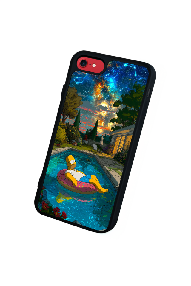iPhone 8 Uyumlu The Simpsons Tasarımlı Glossy Premium Kılıf