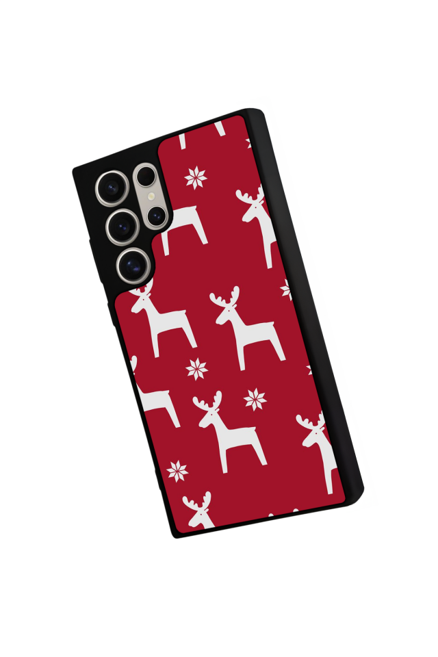 Samsung Galaxy S23 Ultra Uyumlu Yilbasi Christmas Tasarımlı Glossy Premium Kılıf