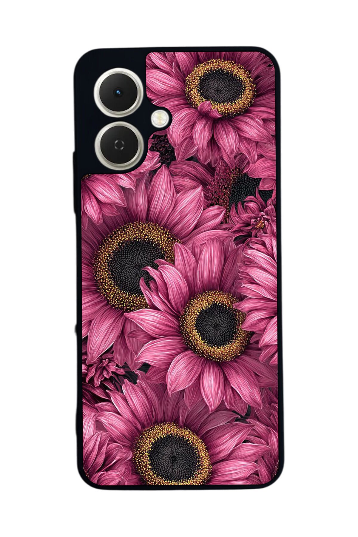 Tecno Spark GO 2 Uyumlu Cicek Tasarımlı Glossy Premium Kılıf