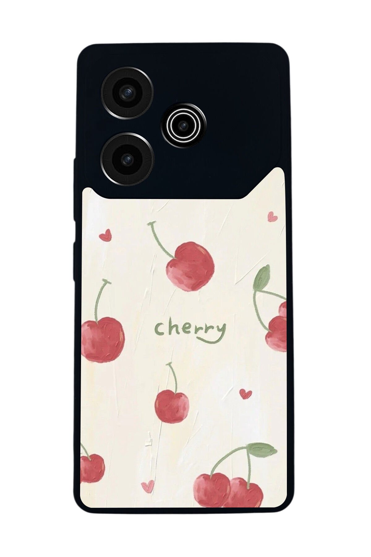 Tecno Pova 6 Uyumlu Kiraz Tasarımlı Glossy Premium Kılıf