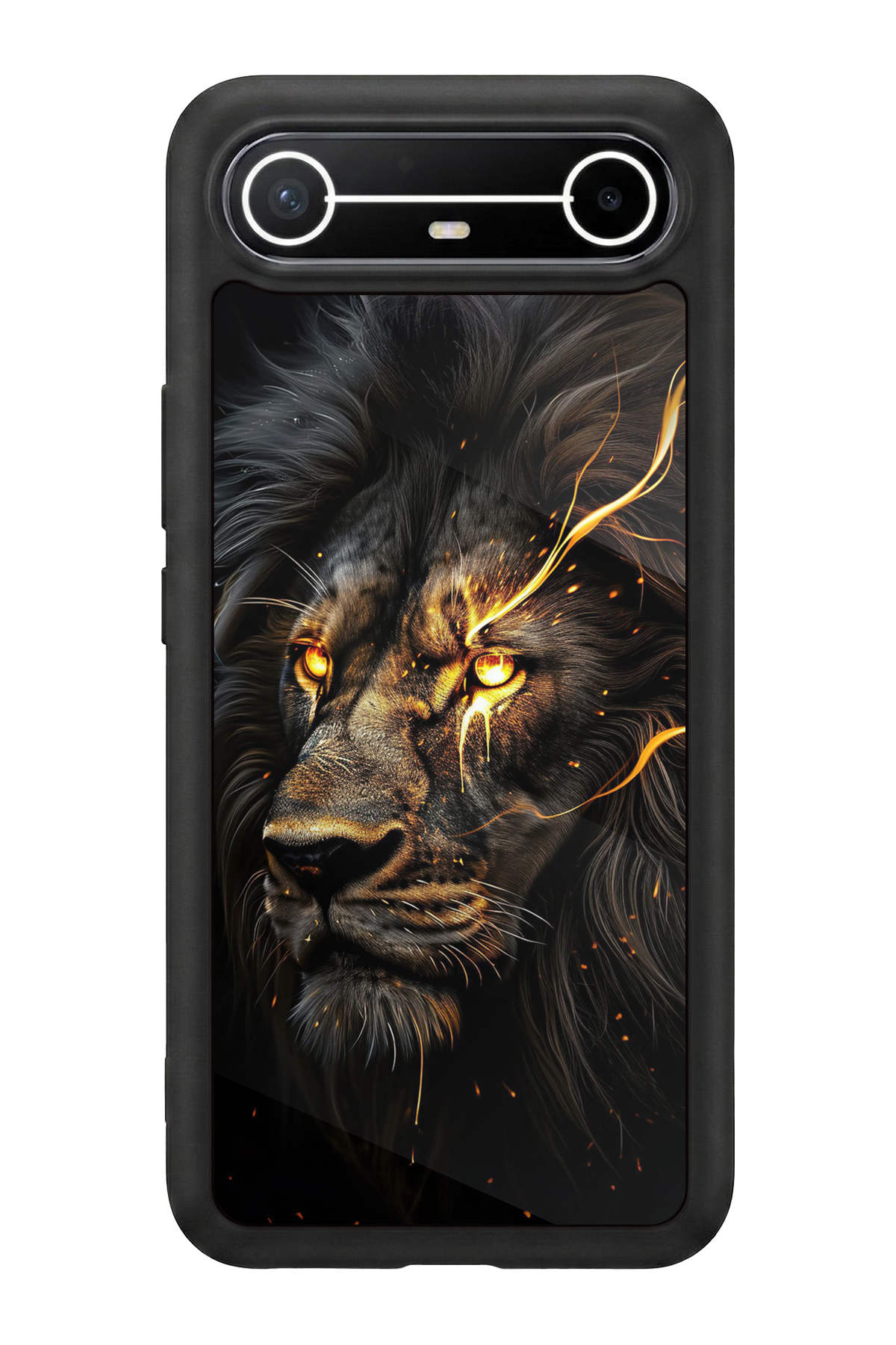 Tecno Spark Slim 5G Uyumlu Aslan Tasarımlı Glossy Premium Kılıf