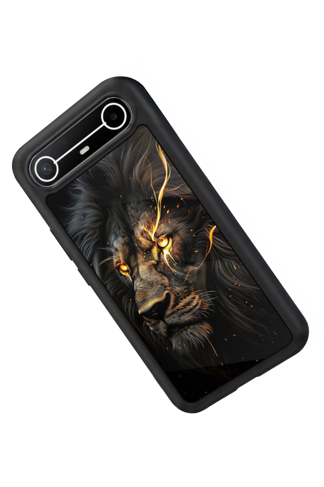 Tecno Spark Slim 5G Uyumlu Aslan Tasarımlı Glossy Premium Kılıf