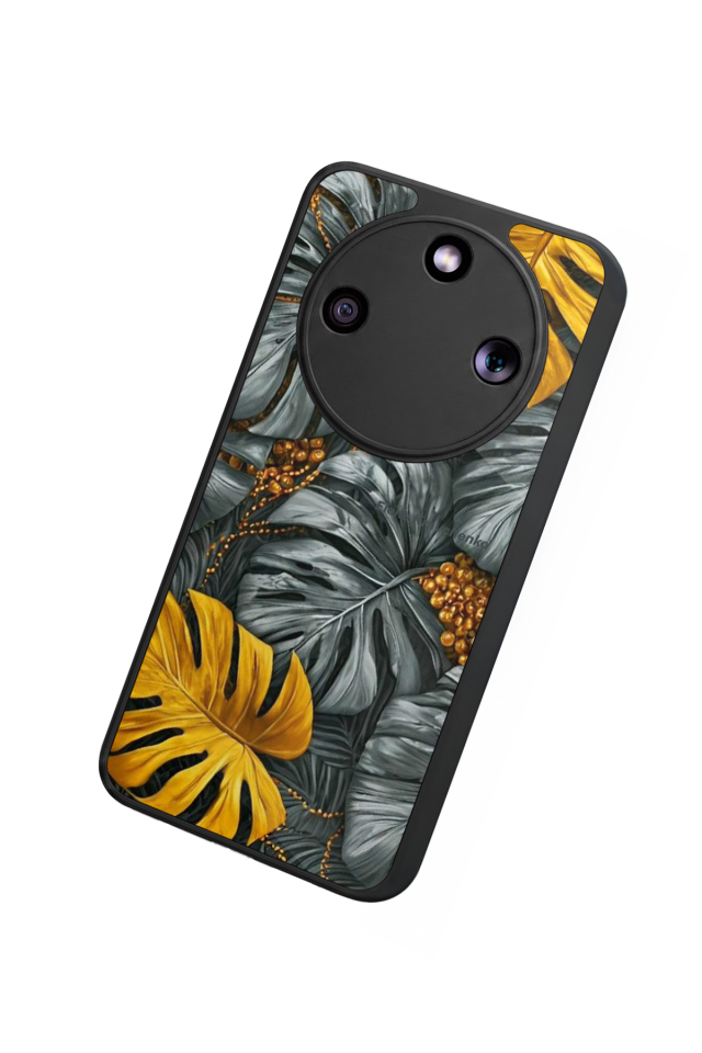 Honor Magic 8 Lite Uyumlu Botanik Tasarımlı Glossy Premium Kılıf