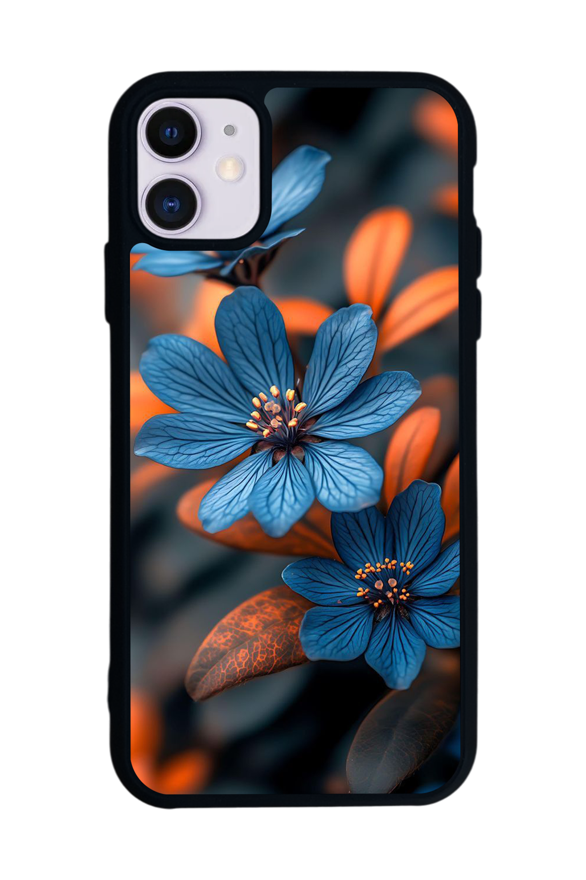 iPhone 11 Uyumlu Cicek Tasarımlı Glossy Premium Kılıf