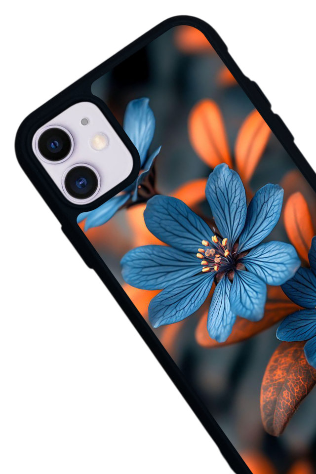 iPhone 11 Uyumlu Cicek Tasarımlı Glossy Premium Kılıf