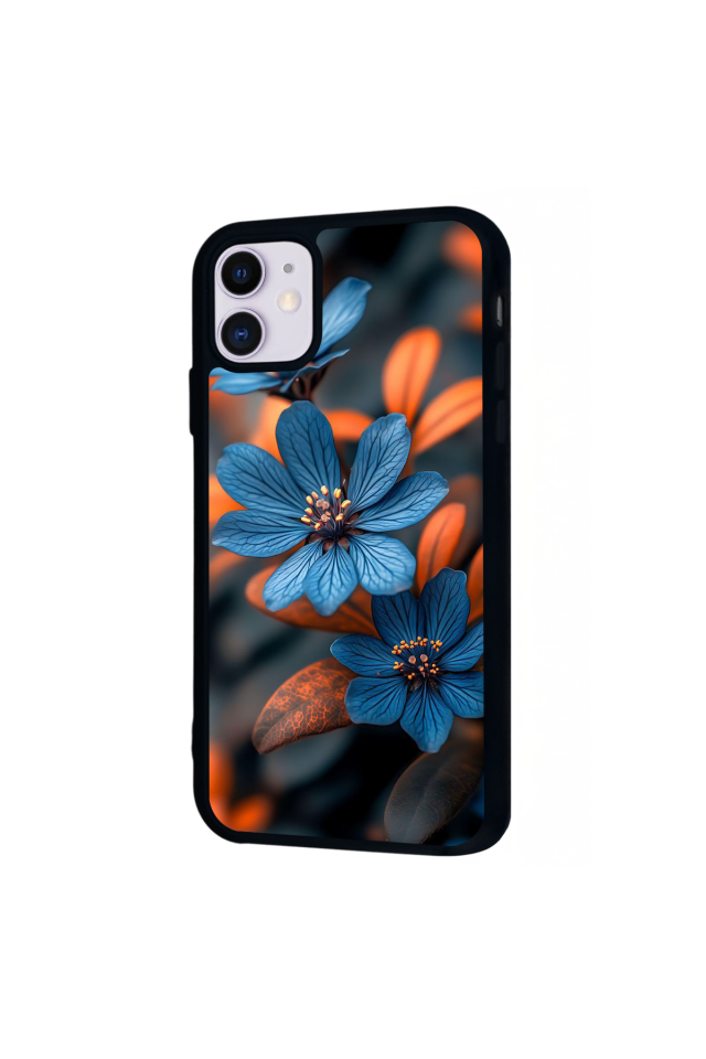 iPhone 11 Uyumlu Cicek Tasarımlı Glossy Premium Kılıf