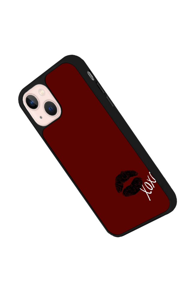 iPhone 13/14 Uyumlu Kalp Love Tasarımlı Glossy Premium Kılıf