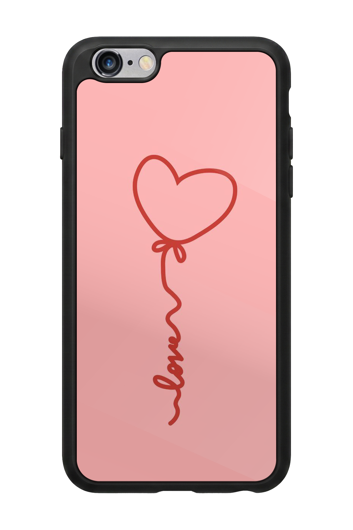 iPhone 6s Plus Uyumlu Kalp Love Tasarımlı Glossy Premium Kılıf