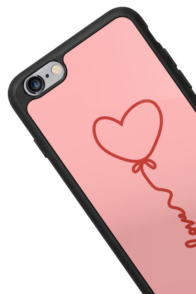 iPhone 6s Plus Uyumlu Kalp Love Tasarımlı Glossy Premium Kılıf