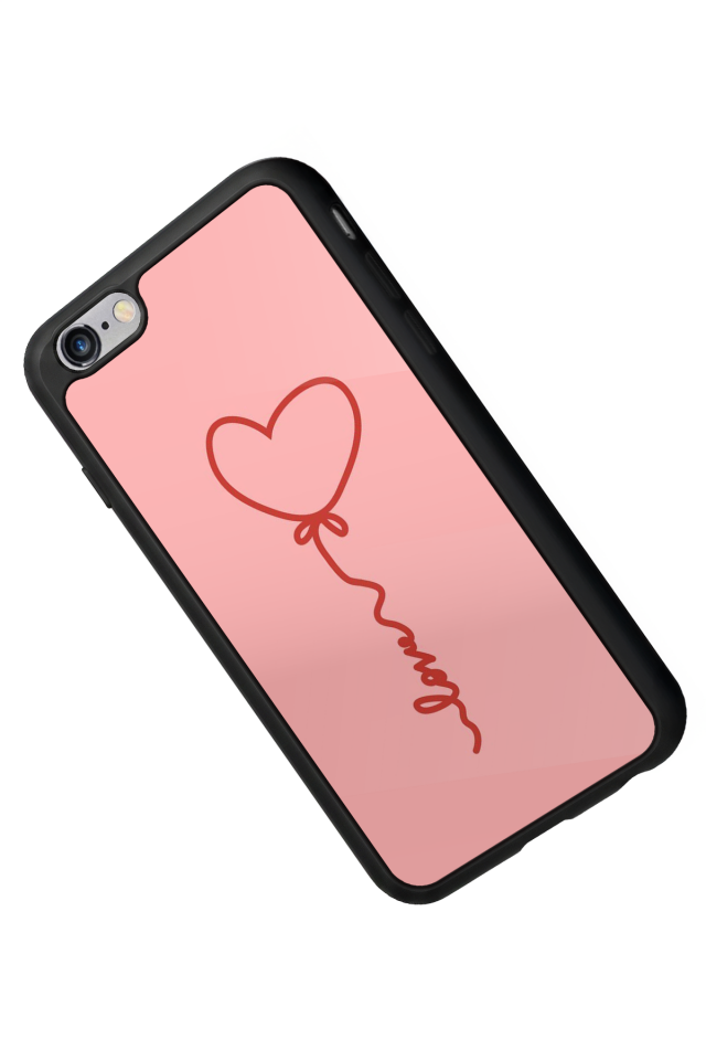 iPhone 6s Plus Uyumlu Kalp Love Tasarımlı Glossy Premium Kılıf