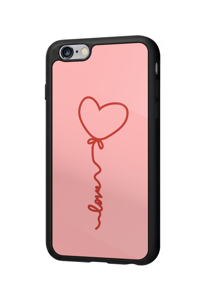 iPhone 6s Plus Uyumlu Kalp Love Tasarımlı Glossy Premium Kılıf