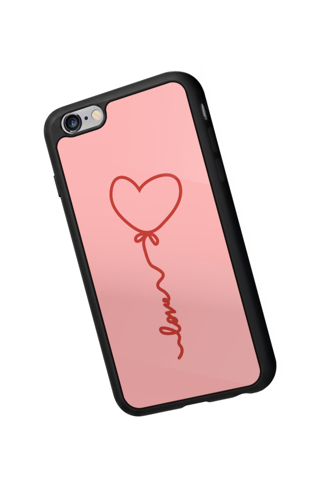 iPhone 6s Plus Uyumlu Kalp Love Tasarımlı Glossy Premium Kılıf