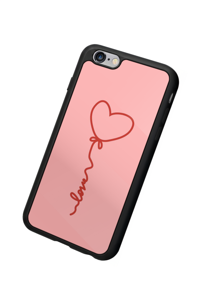 iPhone 6s Plus Uyumlu Kalp Love Tasarımlı Glossy Premium Kılıf