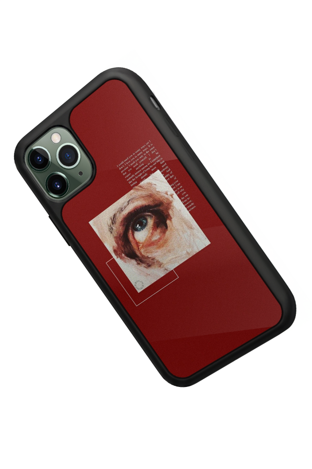 iPhone 11 Pro Max Uyumlu Kirmizi Tasarımlı Glossy Premium Kılıf