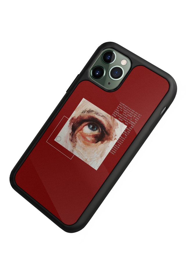 iPhone 11 Pro Max Uyumlu Kirmizi Tasarımlı Glossy Premium Kılıf
