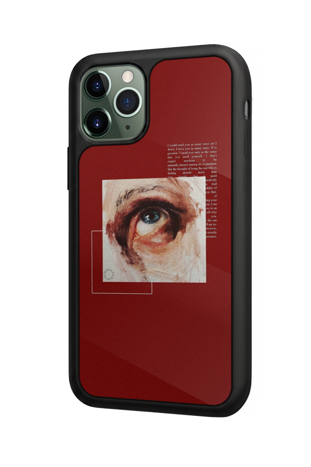iPhone 11 Pro Max Uyumlu Kirmizi Tasarımlı Glossy Premium Kılıf