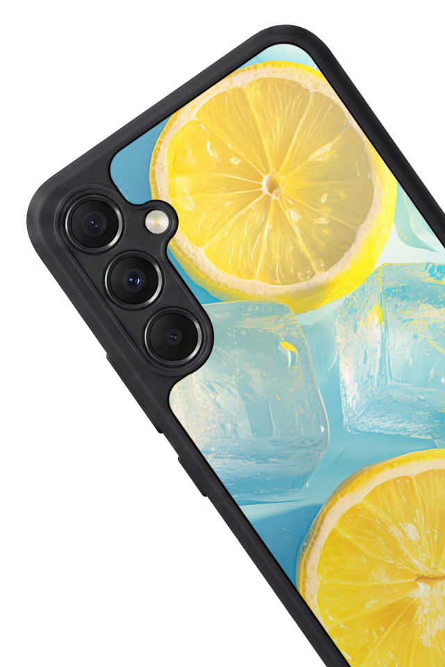 Samsung Galaxy A34 Uyumlu Limon Tasarımlı Glossy Premium Kılıf