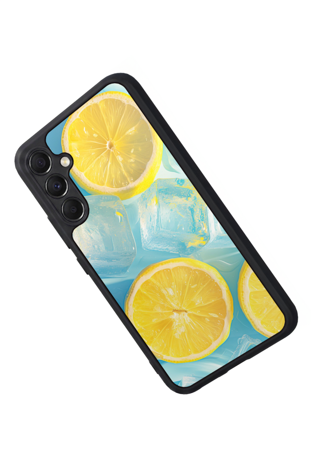 Samsung Galaxy A34 Uyumlu Limon Tasarımlı Glossy Premium Kılıf