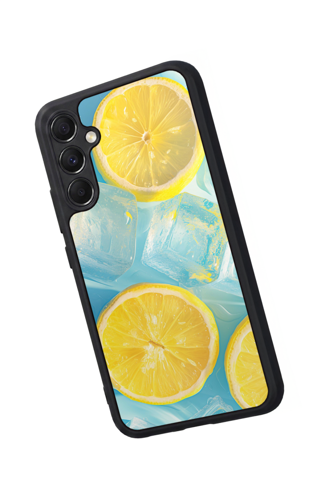 Samsung Galaxy A34 Uyumlu Limon Tasarımlı Glossy Premium Kılıf