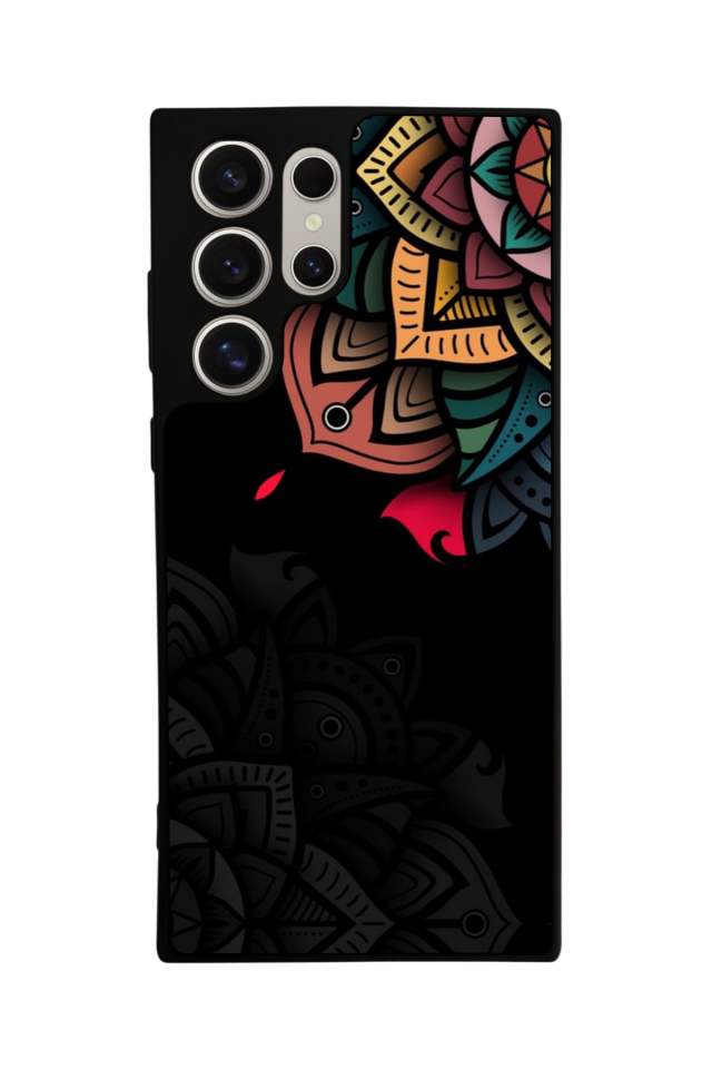 Samsung Galaxy S24 Ultra Uyumlu Mandala Tasarımlı Glossy Premium Kılıf