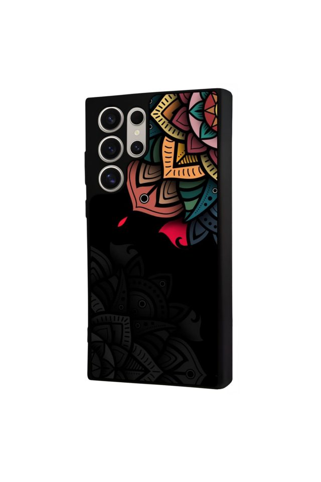 Samsung Galaxy S24 Ultra Uyumlu Mandala Tasarımlı Glossy Premium Kılıf