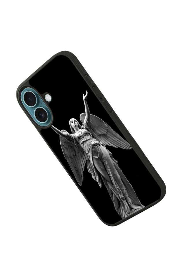 iPhone 16 Uyumlu Melek Tasarımlı Glossy Premium Kılıf