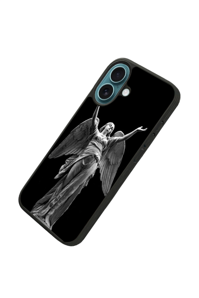 iPhone 16 Uyumlu Melek Tasarımlı Glossy Premium Kılıf