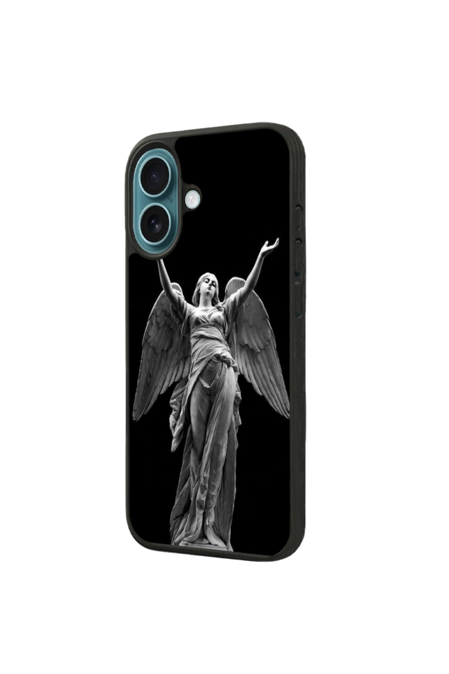 iPhone 16 Uyumlu Melek Tasarımlı Glossy Premium Kılıf