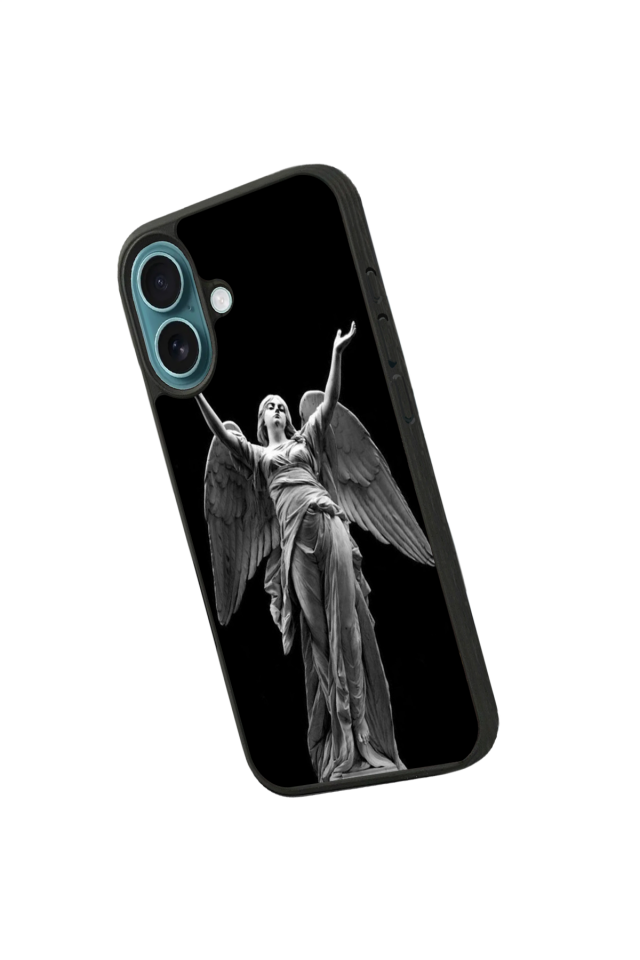 iPhone 16 Uyumlu Melek Tasarımlı Glossy Premium Kılıf