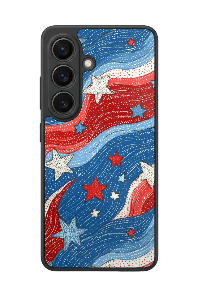 Samsung Galaxy S26 Uyumlu Retro Yildizlar Tasarımlı Glossy Premium Kılıf