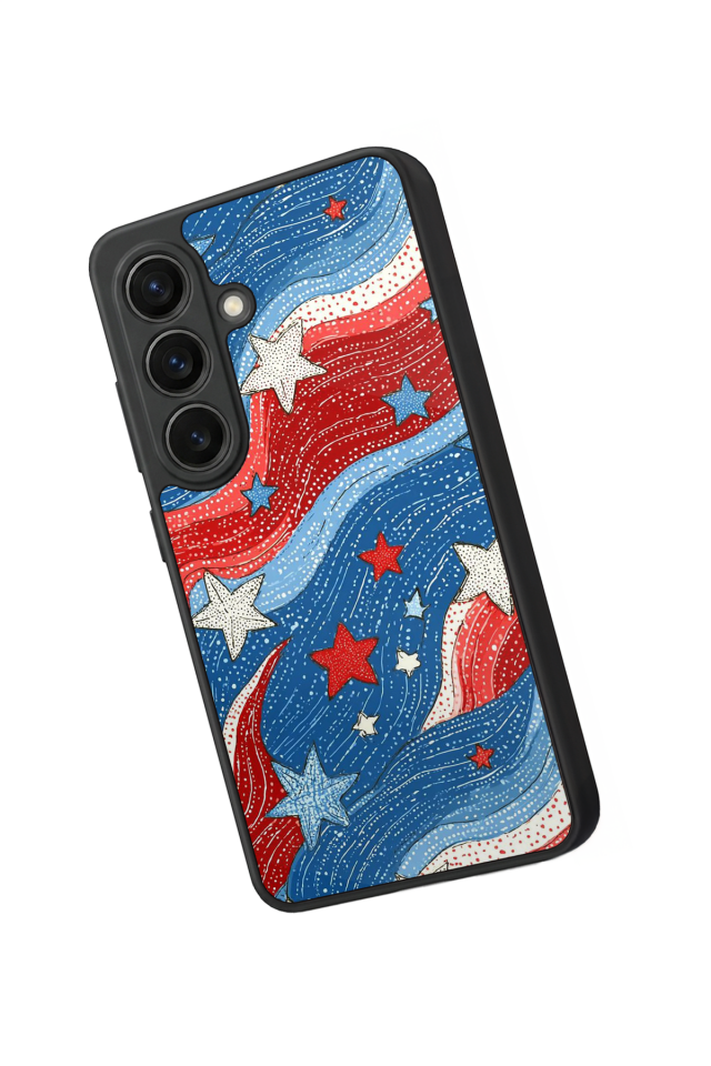Samsung Galaxy S26 Uyumlu Retro Yildizlar Tasarımlı Glossy Premium Kılıf