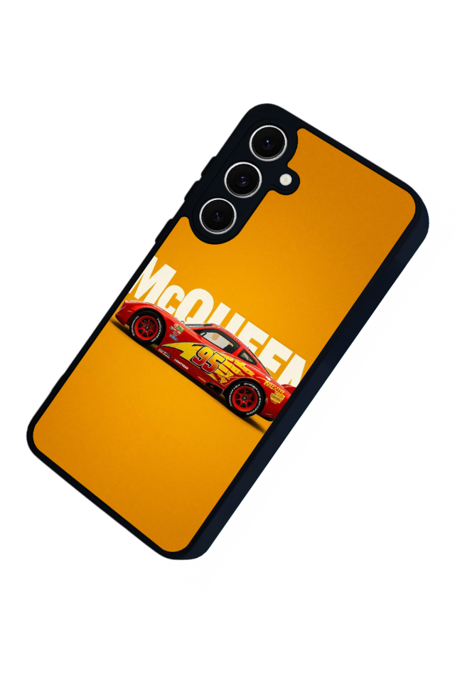 Samsung Galaxy S24 FE Uyumlu Şimsek McQueen Tasarımlı Glossy Premium Kılıf