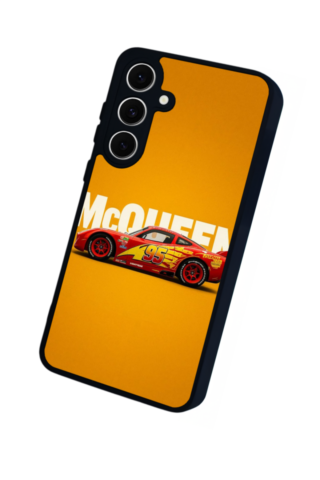 Samsung Galaxy S24 FE Uyumlu Şimsek McQueen Tasarımlı Glossy Premium Kılıf
