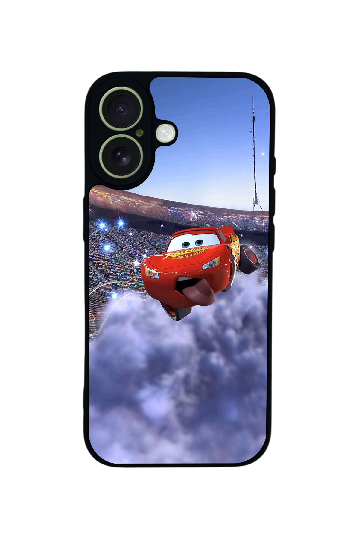 iPhone 17 Uyumlu Şimsek McQueen Tasarımlı Glossy Premium Kılıf