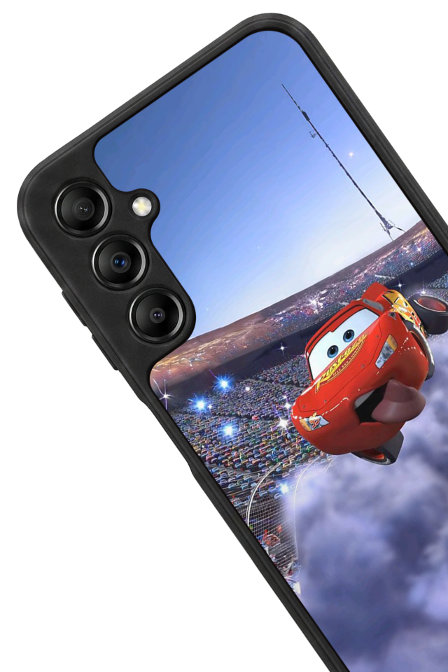 Samsung Galaxy A14 Uyumlu Şimsek McQueen Tasarımlı Glossy Premium Kılıf