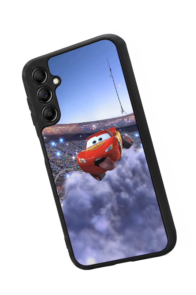 Samsung Galaxy A14 Uyumlu Şimsek McQueen Tasarımlı Glossy Premium Kılıf